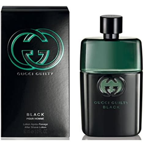 cheap gucci guilty black|gucci guilty black aftershave 90ml.